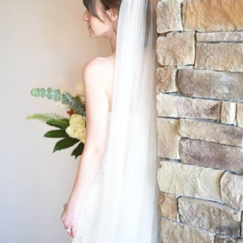NEW Handmade Soft English Net Wedding Veil - Picture 7 of 8